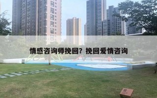 情感咨詢師挽回？挽回愛情咨詢