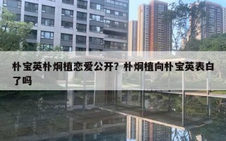 樸寶英樸炯植戀愛公開？樸炯植向樸寶英表白了嗎