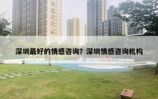 深圳最好的情感咨詢？深圳情感咨詢機構